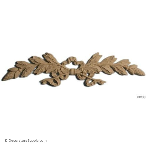 Laurel Leaf Design - 13 Wide x 3 High-ornaments-furniture-woodwork-Decorators Supply