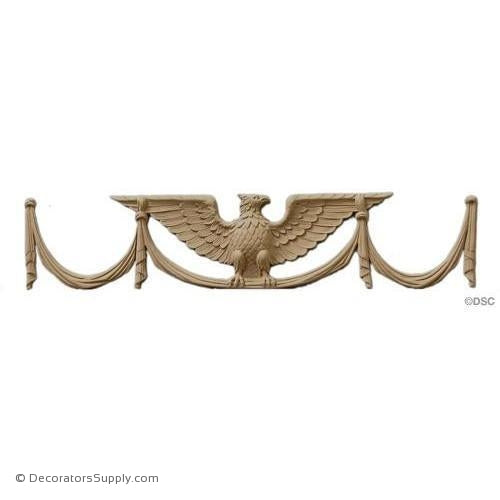 American Eagle Applique for Wood 4 3/4 High 21 Wide 3/8 Rel-Decorators Supply