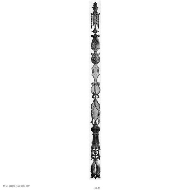 Vertical Design 39 High 2 1/4 Wide 1/4 Relief-vertical-design-woodwork-furniture-Decorators Supply