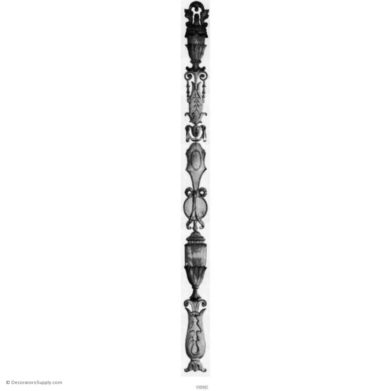 Vertical Design 32 High 2 1/4 Wide 1/4 Relief-vertical-design-woodwork-furniture-Decorators Supply