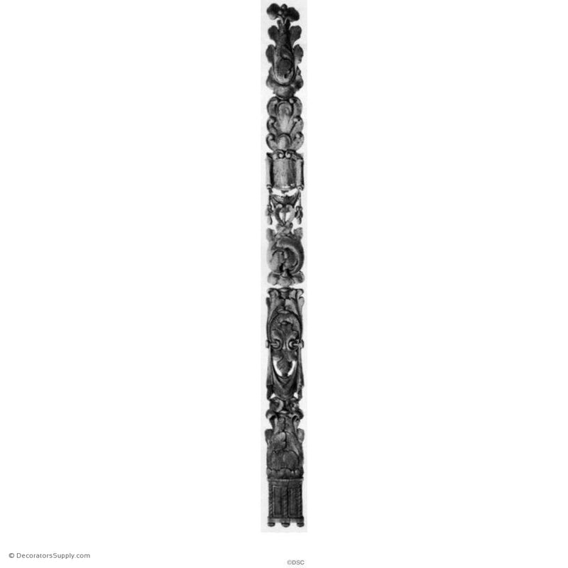 Vertical Design 31 High 2 Wide 1/4 Relief-vertical-design-woodwork-furniture-Decorators Supply