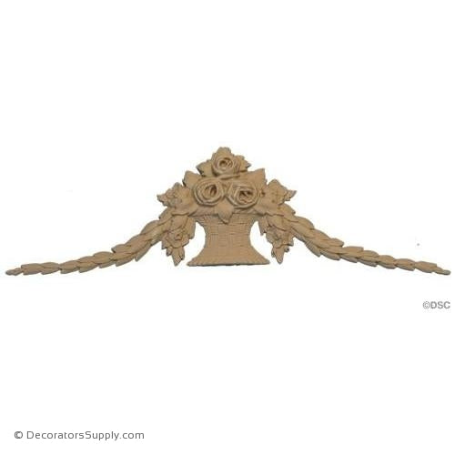 Basket - 10 Wide x 4 High-ornaments-for-furniture-woodwork-Decorators Supply