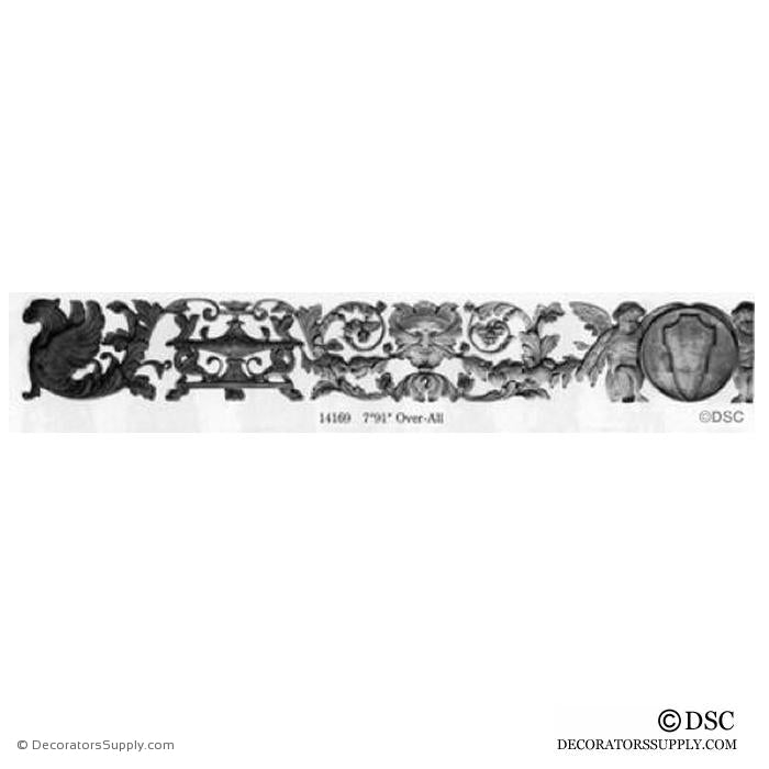 Decorative Griffin - 7 High 91 Wide 3/8 Relief - Decorators Supply