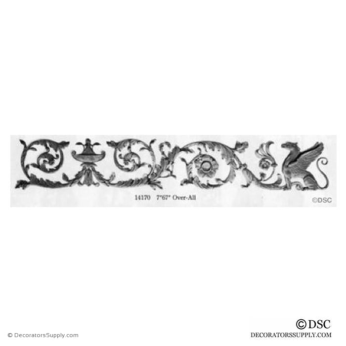 Decorative Griffin - 7 High 67 Wide 3/8 Relief - Decorators Supply