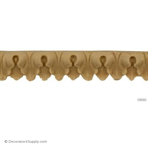 Lambs Tongue 5/8 High 0.25 Relief-moulding-furniture-woodwork-Decorators Supply