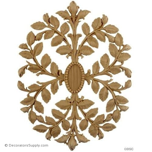 Floral Rosette 10 1/4 High 8 Wide