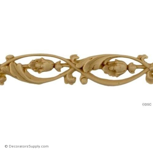 Running Vine & Leaf - 1" H - Each Cast 18"-ornaments-furniture-woodwork-Decorators Supply