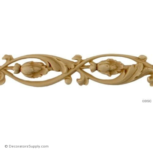 Running Vine & Leaf - 1" H - Each Cast 18"-ornaments-furniture-woodwork-Decorators Supply