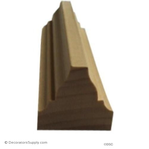 Wood Tracery Moulding -  1 3/4 W x 1 1/2" Rel - Full Rib