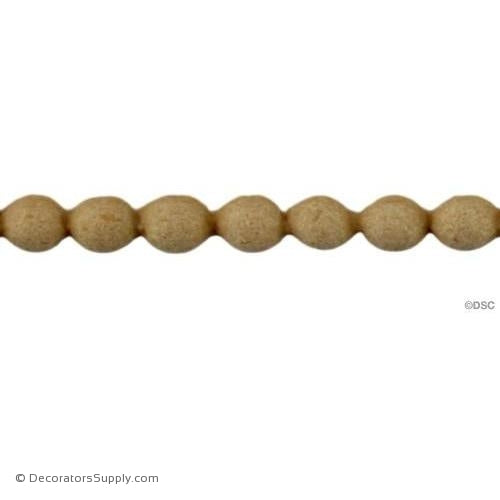 Bead 3/16 High 1/8" Relief-woodwork-furniture-moulding-Decorators Supply