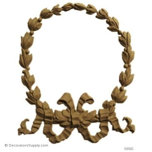 Wreath 7 High 6 Wide-ornaments-for-woodwork-furniture-Decorators Supply