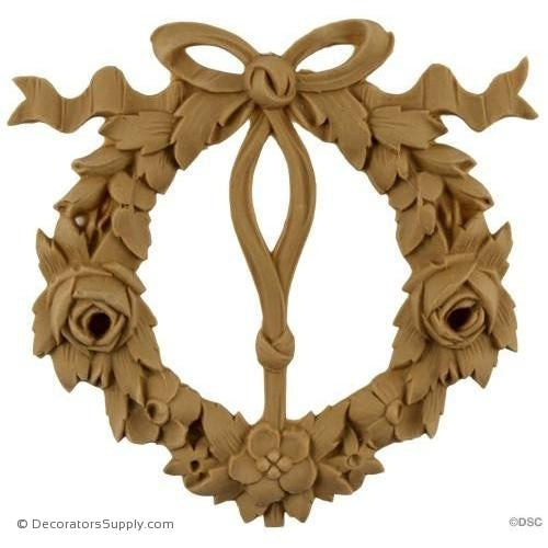 Wreath - 5 1/2" Wide x 5 1/2" High-ornaments-for-woodwork-furniture-Decorators Supply