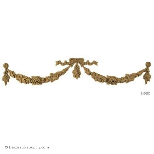 Floral Swag-applique-onlay-for-furniture-woodwork-Decorators Supply