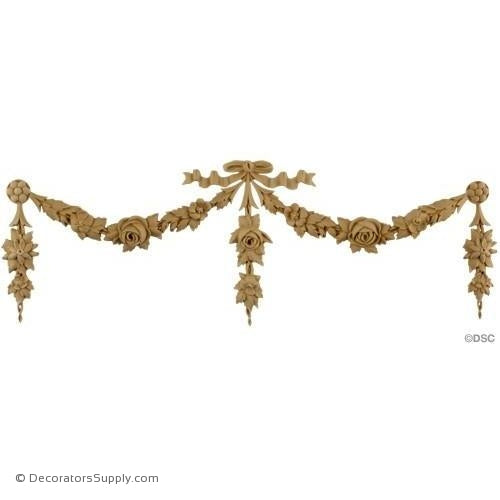 Floral 8 High 22 3/4 Wide-applique-onlay-for-furniture-woodwork-Decorators Supply