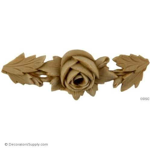 Floral 1 1/2 High 4 Wide-ornaments-furniture-woodwork-Decorators Supply