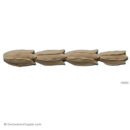 Bell Flower 5 3/4 High 3/4 Wide-ornaments-furniture-woodwork-Decorators Supply