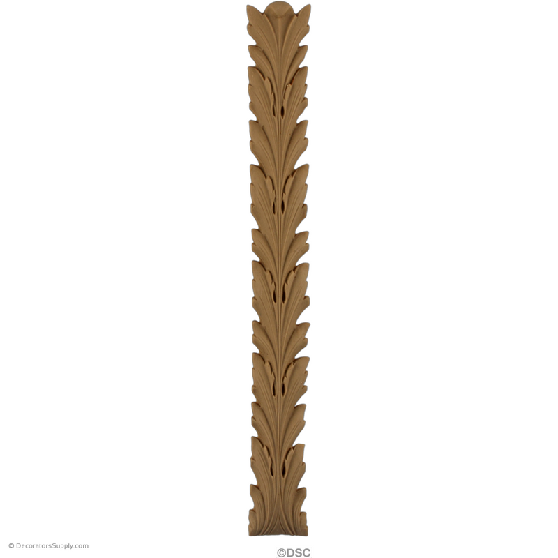 Acanthus 9 1/4 High 1 1/8 Wide-ornaments-furniture-woodwork-Decorators Supply