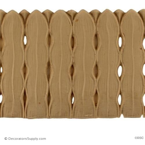 Leaf - 3 3/8" H X 8 5/8" W-ornaments-furniture-woodwork-Decorators Supply