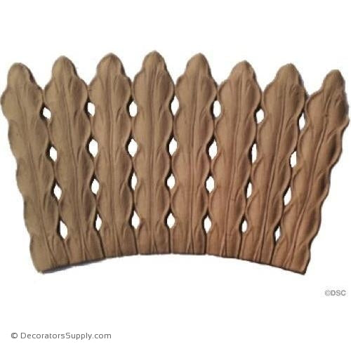 Leaf 3 1/2 High 6 Wide-ornaments-furniture-woodwork-Decorators Supply