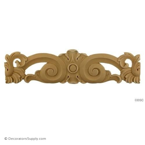 Scroll Linear Design 4 High 14 1/4 Wide-ornaments-for-furniture-wooodwork-Decorators Supply