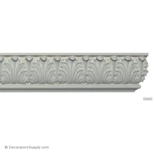 Plaster Crown-French Renaissance-1" Relief x 2 7/8" Wide-Decorators Supply