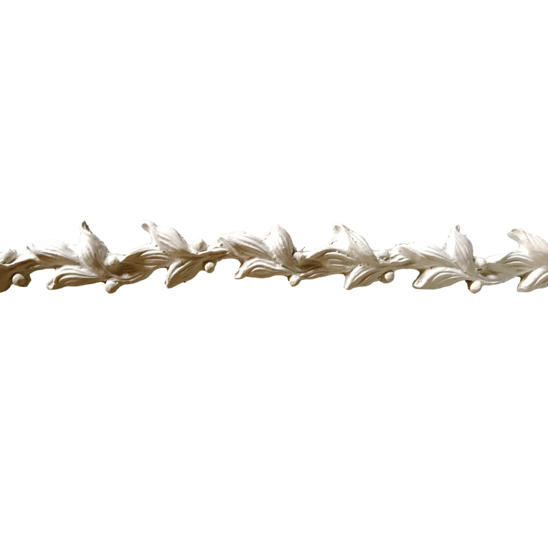 Plaster Leaf and Vine Molding 1-1/2" W x 3/8" R