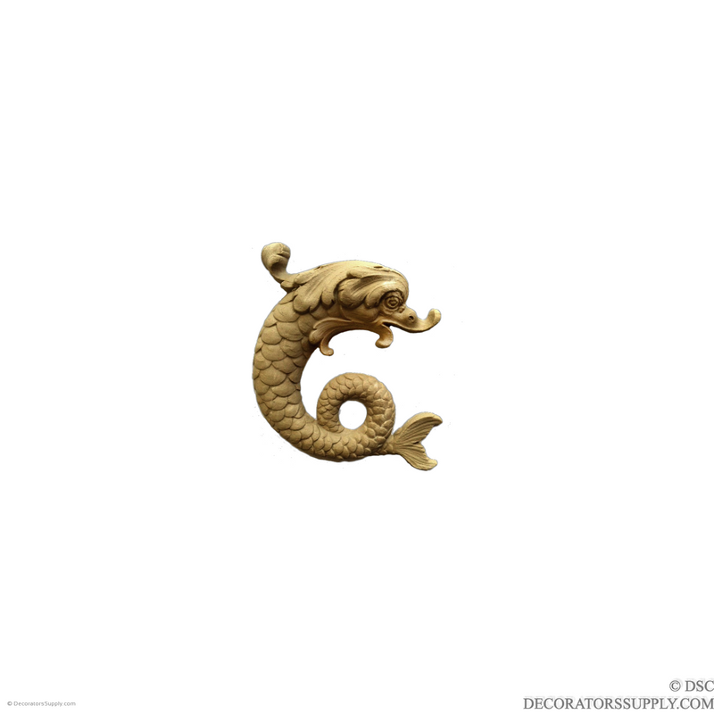 Dolphin - Facing Right - 3 1/4 High 3 1/4 Wide-Decorators Supply