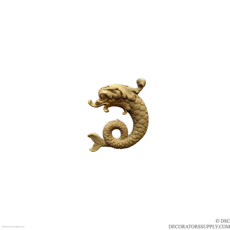 Dolphin - Facing Left - 3 3/4 High 3 3/4 Wide-Decorators Supply