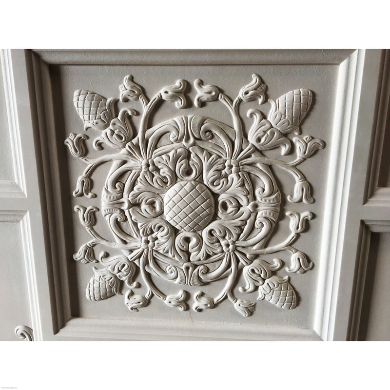 Old English Ceiling Smooth and Ornamented 1-1/8" Relief - Covers 9 sf