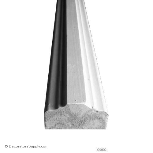 Plaster Moulding Matching 25005 Series - 1 1/8 x 2"-Hand-cast-all-natural-Decorators Supply