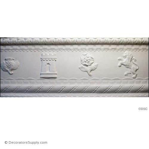 Plaster Crown English-13 1/2 Proj X 8 1/4 Drop x 43" Rep-Decorators Supply