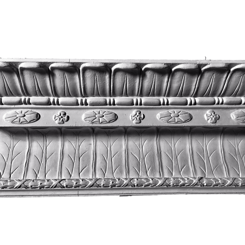 Plaster Crown Molding Colonial 5-3/4" P x 6" D x 2-1/4" R