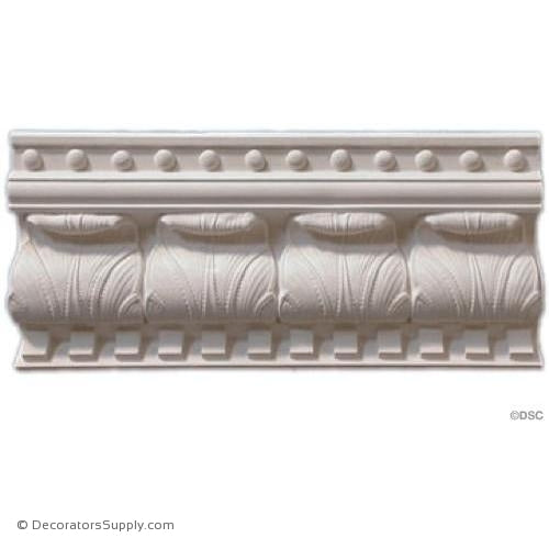 Plaster Crown-English-6 Proj X 6 Drop X 4 3/4 Repeat-Decorators Supply