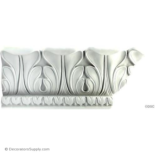 Plaster Crown-French-5 1/2" Proj X 5 1/2" Drop X 5" Repeat-Decorators Supply