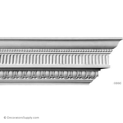 Plaster Crown - Colonial - 4 3/4"Drop x 3"Proj-Decorators Supply