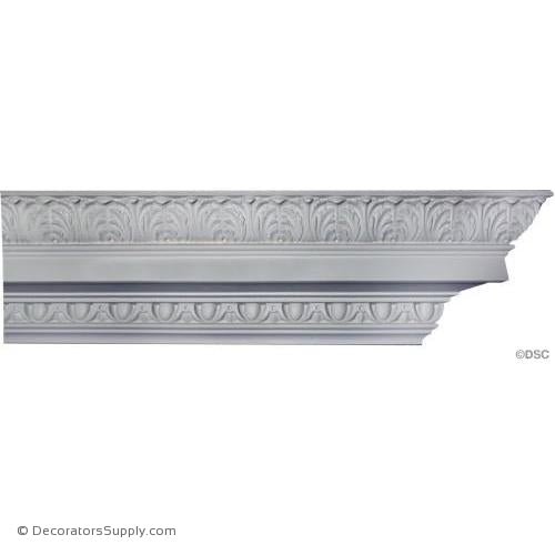 Plaster Crown - Georgian - 7 1/8"Drop x 7 1/8"Proj-Decorators Supply