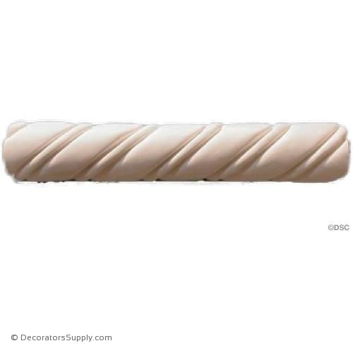 Plaster Molding Spanish Ropes 1-7/8" P x 3-1/2" D