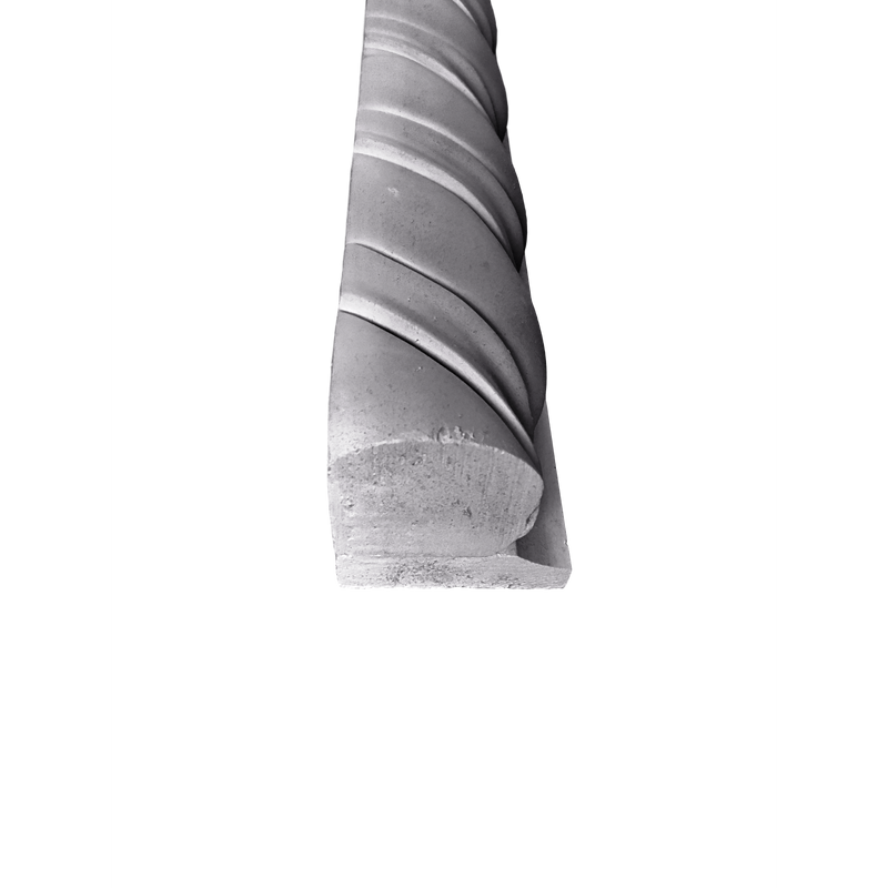 Plaster Molding Spanish Rope Twisted Spiral  3"P x 2 3/4"D