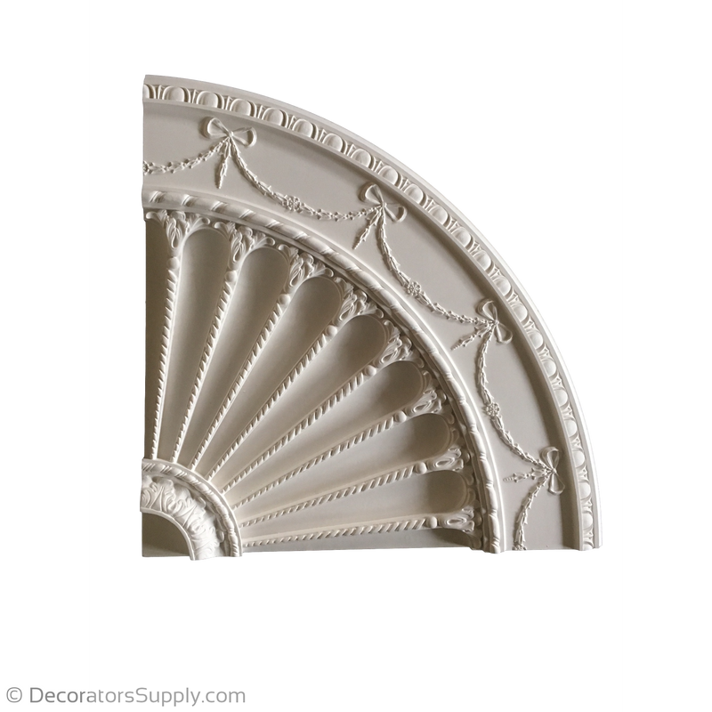 60-1/4" Diameter Plaster Medallion Colonial x 2" Relief