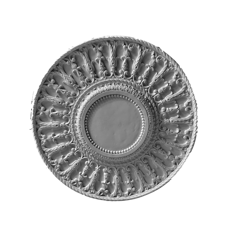 49" Diameter Plaster Medallion Or Vented Grille Colonial