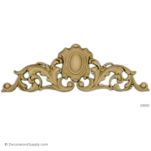Cartouche - Shield with Scrolls-ornaments-for-woodwork-furniture-Decorators Supply
