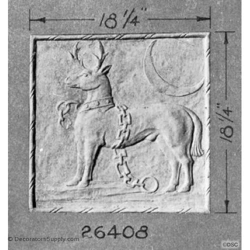 Plaster-Old English-18 1/4" X 18 1/4"-1/2" Relief-ceiling-ornament-Decorators Supply