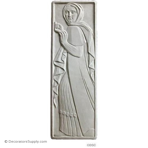 Plaster Panel-Art Deco-12" X 36"-3/4" Relief-ceiling-ornament-Decorators Supply