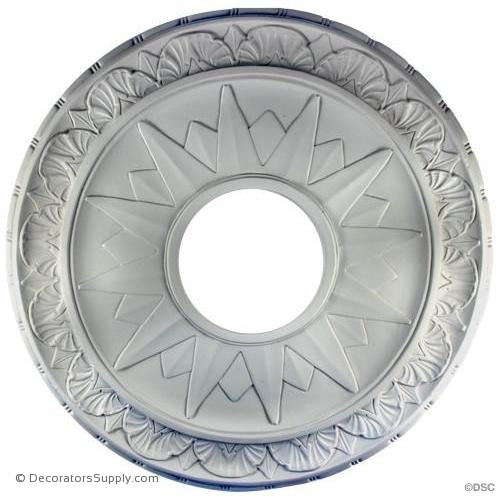 Plaster Medallion Colonial 21" x 1-1/4" x 6" Hole-ceiling-ornament-Decorators Supply