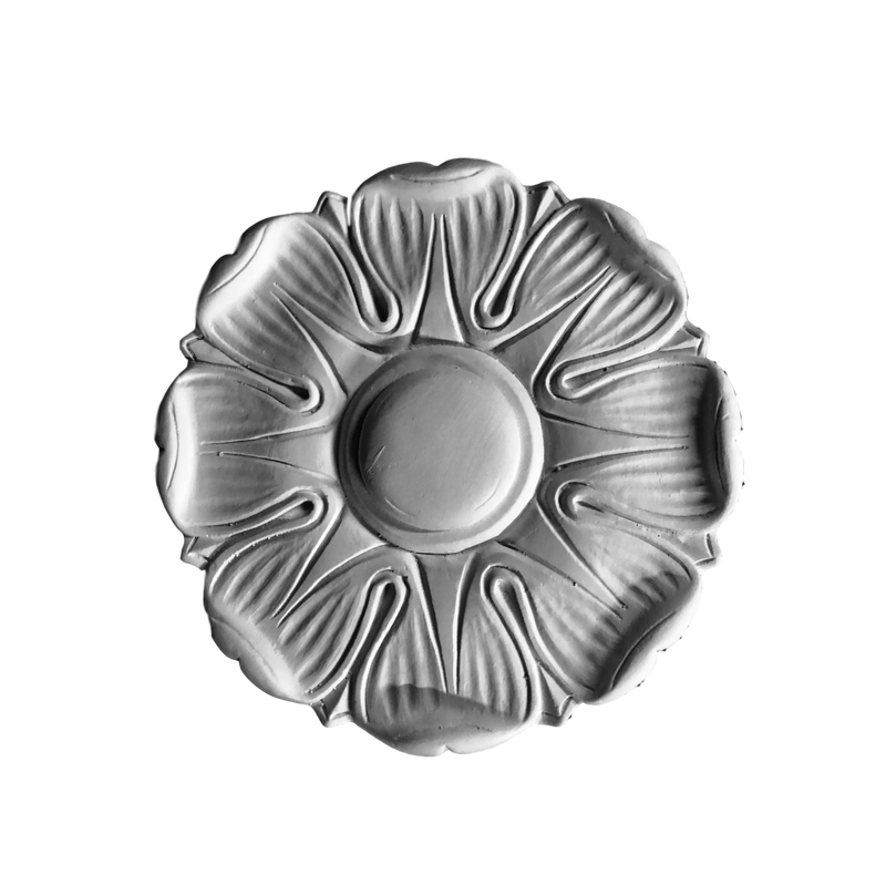 Plaster Rosette--Roman--5 1/4" Diameter X 3/8" Relief