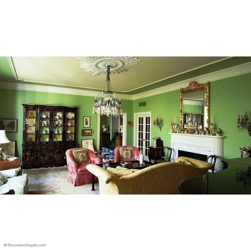 96" x 58" Plaster Medallion Art Deco Colonial  x 1" Relief - In 2 Halves