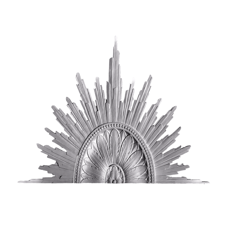 96" x 58" Plaster Medallion Art Deco Colonial  x 1" Relief - In 2 Halves