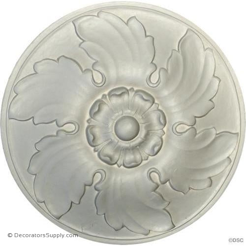 Plaster RosetteEmpire10" Diameter X 1" Relief-ceiling-ornament-Decorators Supply