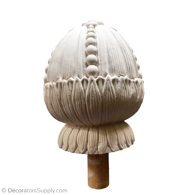 Resin Finial--Empire--4 1/2" X 5 1/2"--Round