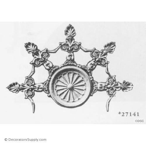 Plaster Medallion-Empire-19 1/4" Diameter X 3/8" Relief-ceiling-ornament-Decorators Supply